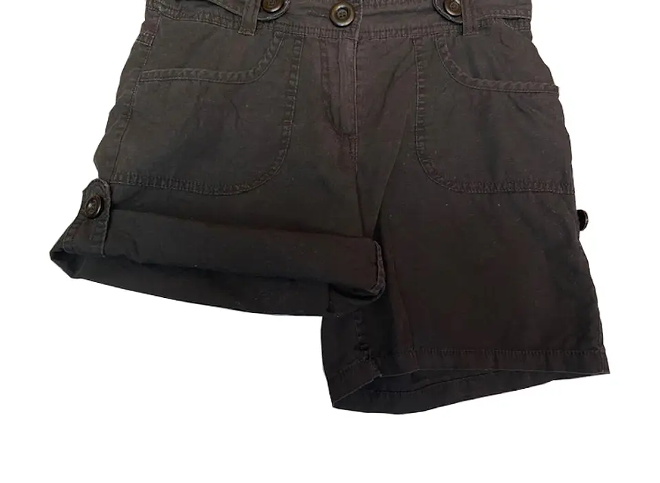 Short de Algodón Mujer H&M Corto Casual Negro Talla 36 9