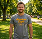 Polera Hombre American Eagle Gris Jaspeada con Estampado Talla XL - Miniatura 3