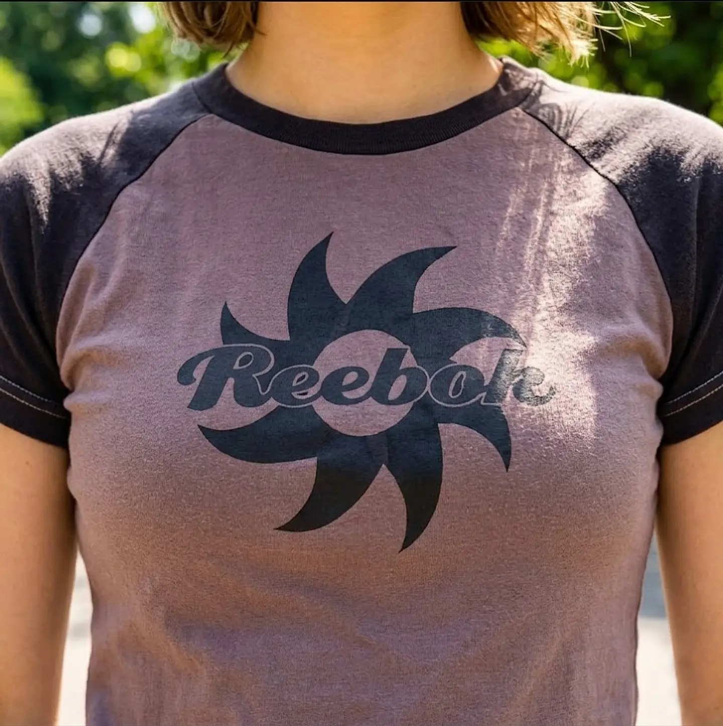 Polera Mujer Reebok Manga Ranglan Corta Deportiva Talla S 4