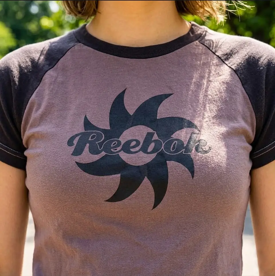 Polera Mujer Reebok Manga Ranglan Corta Deportiva Talla S 4