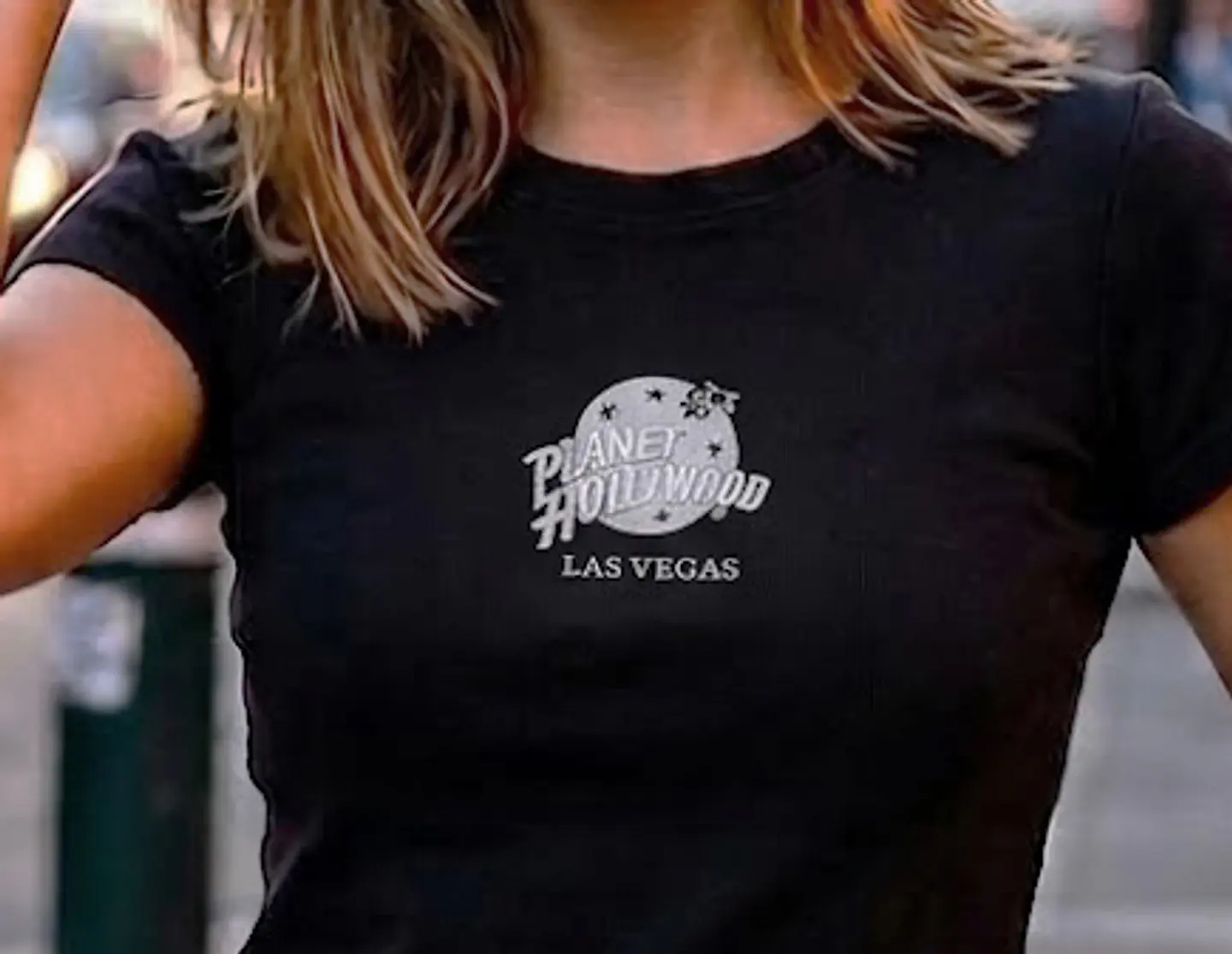 Polera Mujer Planet Hollywood Negra Las Vegas Talla S 4