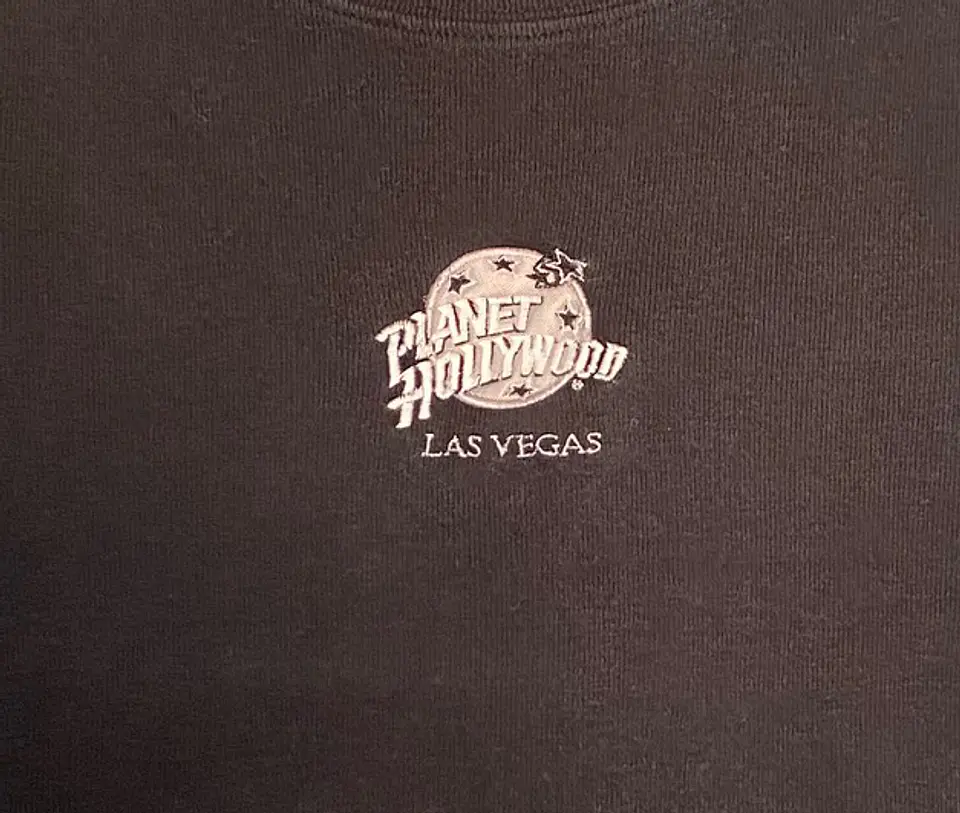 Polera Mujer Planet Hollywood Negra Las Vegas Talla S 7