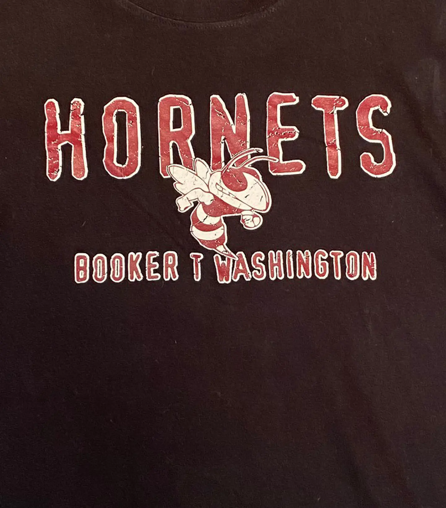Polera Mujer Tultex Negra Hornets Booker T Washington Talla M 8