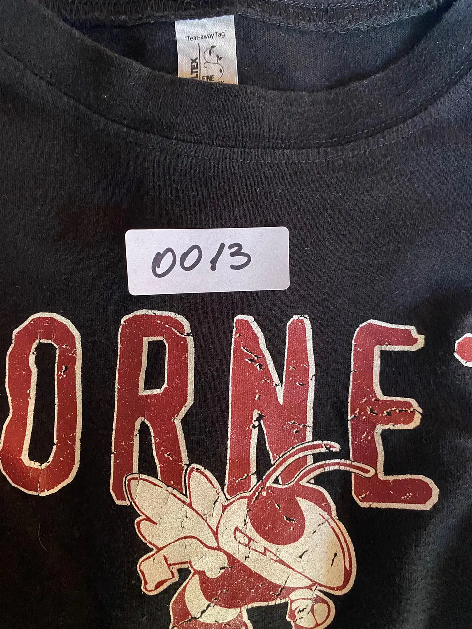 Polera Mujer Tultex Negra Hornets Booker T Washington Talla M 12