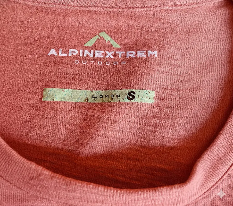 Polera Mujer Alpinextrem Terracota Estampado Ballena Talla S 6