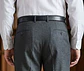 Pantalón de Vestir Hombre Gris Oscuro de Calce Clásico con Pliegues Talla XXL - Miniatura 5