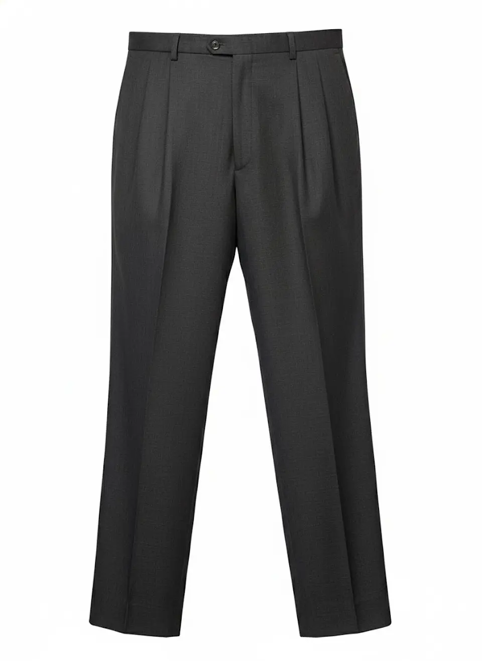 Pantalón de Vestir Hombre Gris Oscuro de Calce Clásico con Pliegues Talla XXL 1