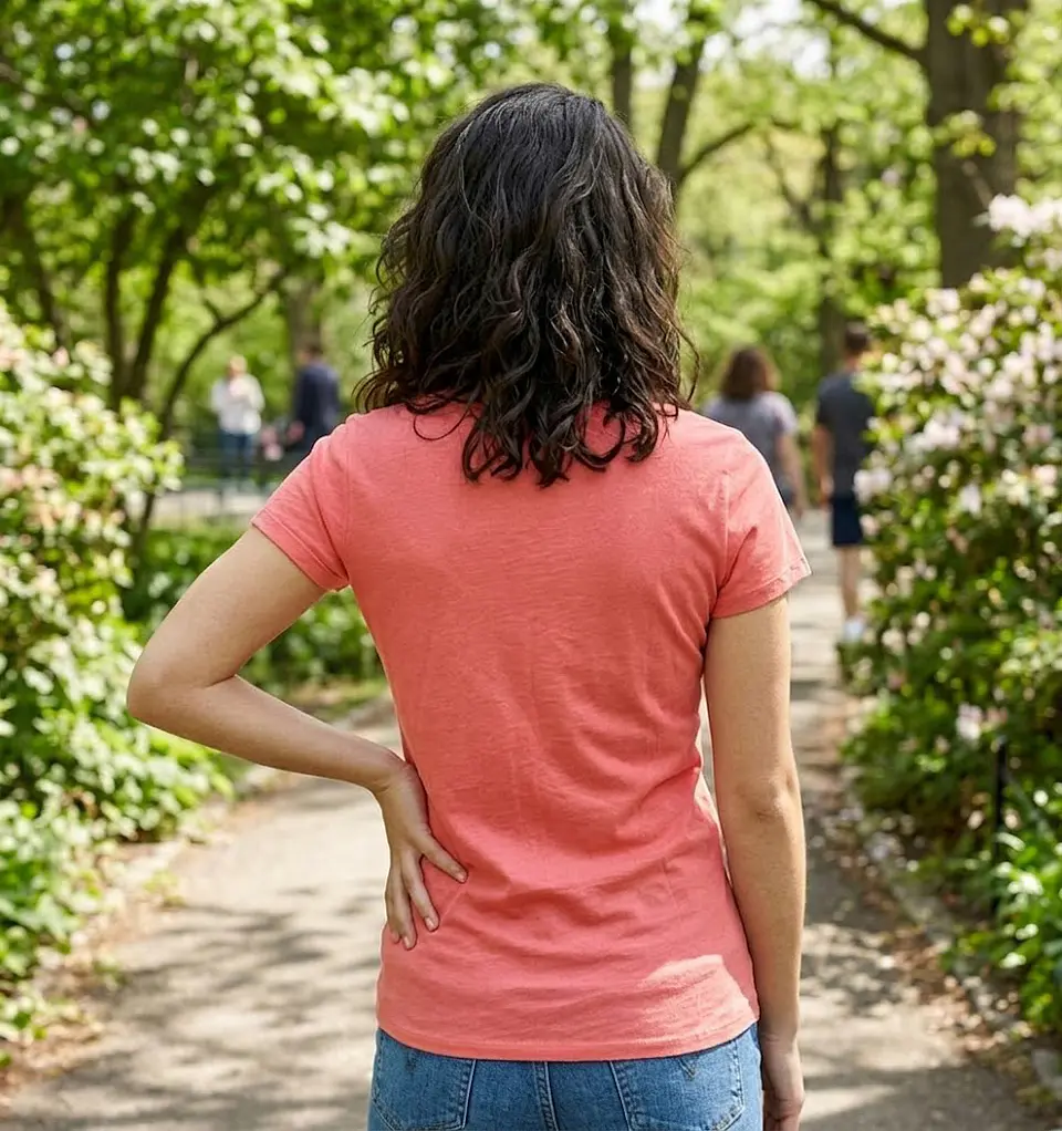 Polera Mujer American Eagle Coral Básica Talla M 5