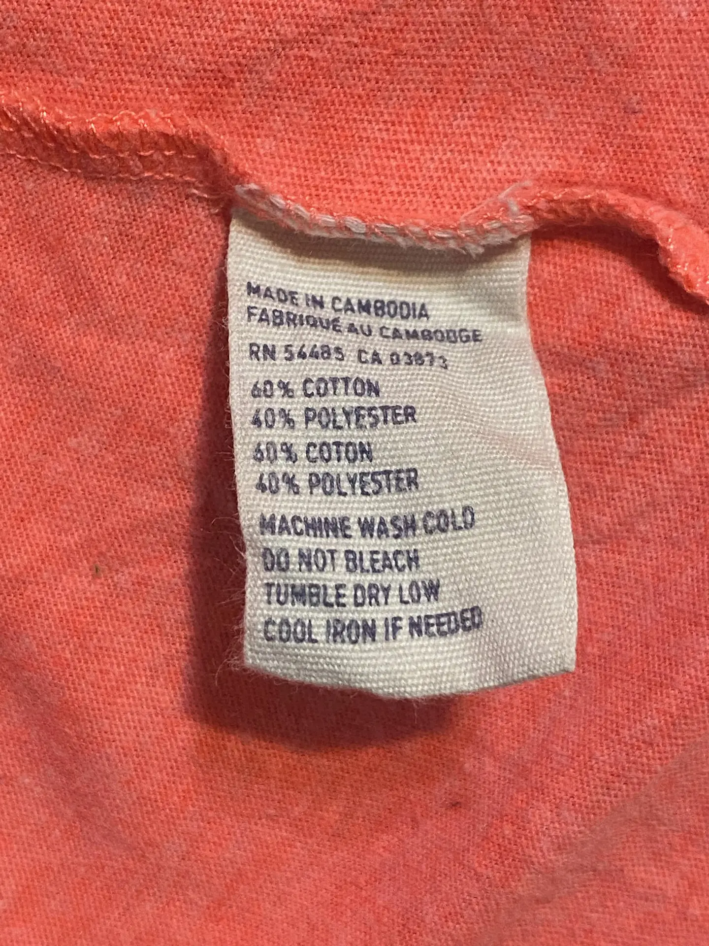 Polera Mujer American Eagle Coral Básica Talla M 9