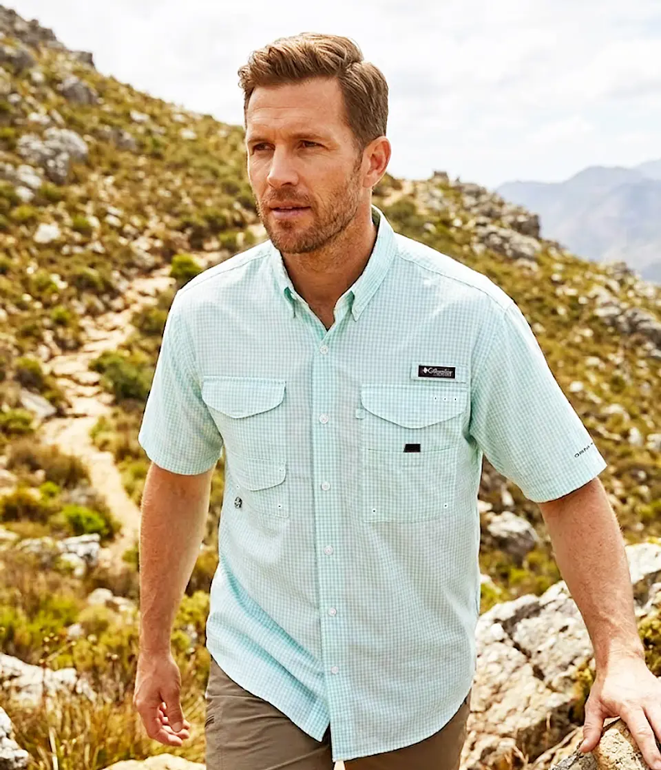 Camisa Manga Corta Hombre Columbia PFG Talla M 3