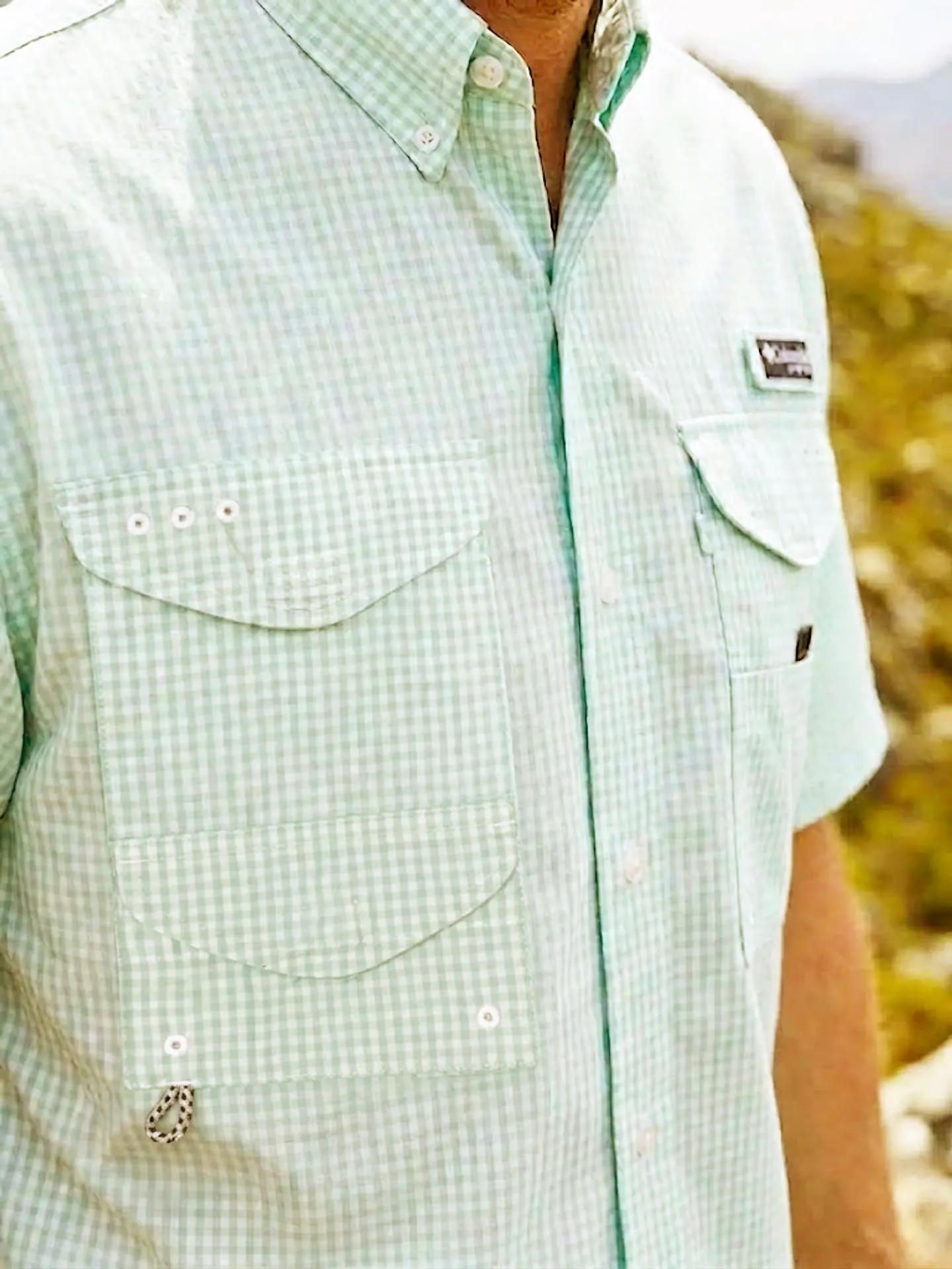 Camisa Manga Corta Hombre Columbia PFG Talla M 4