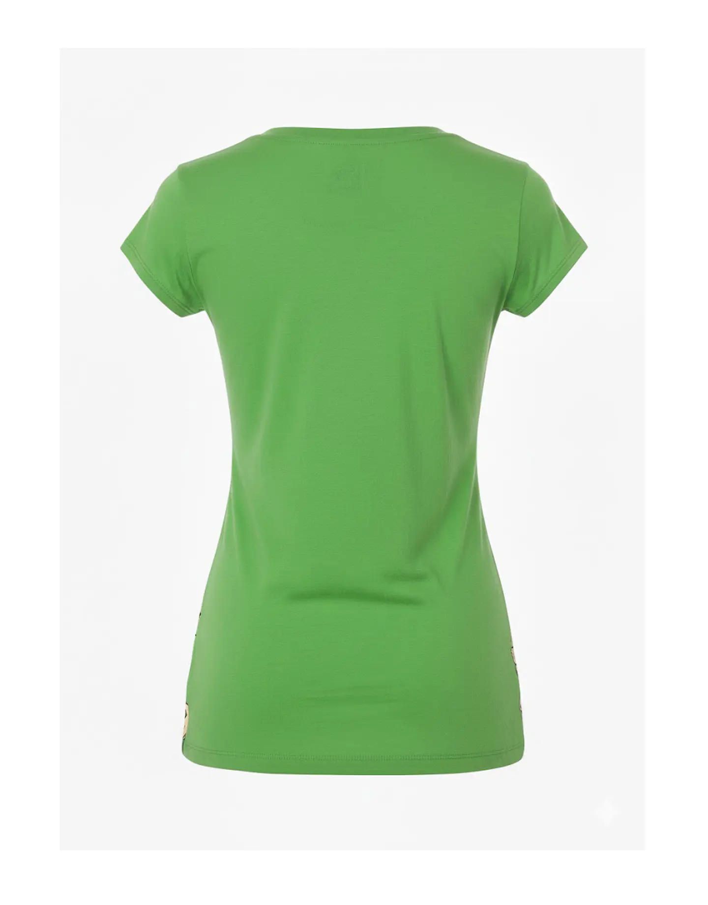 Polera Disney Mujer Campanita Tinkerbell Verde Cuello V Talla S 2