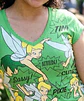 Polera Disney Mujer Campanita Tinkerbell Verde Cuello V Talla S - Miniatura 4