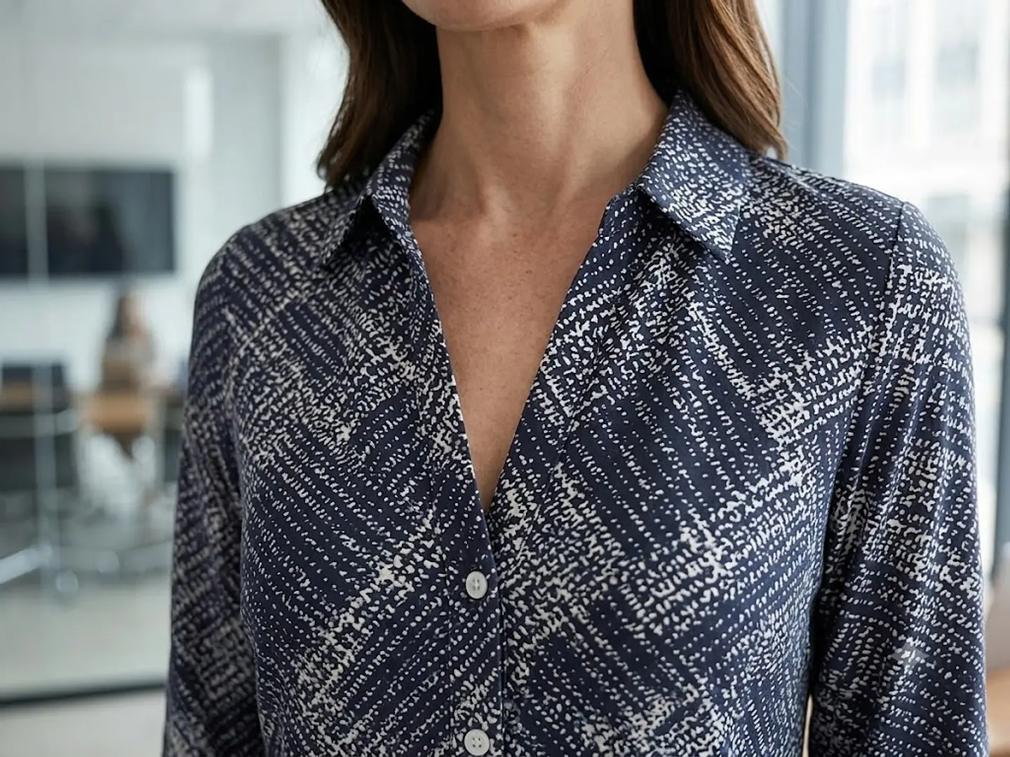 Vestido Corto Mujer The Limited Tipo Camisero Azul Ejecutivo Talla XS 4