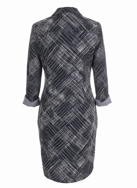 Vestido Corto Mujer The Limited Tipo Camisero Azul Ejecutivo Talla XS