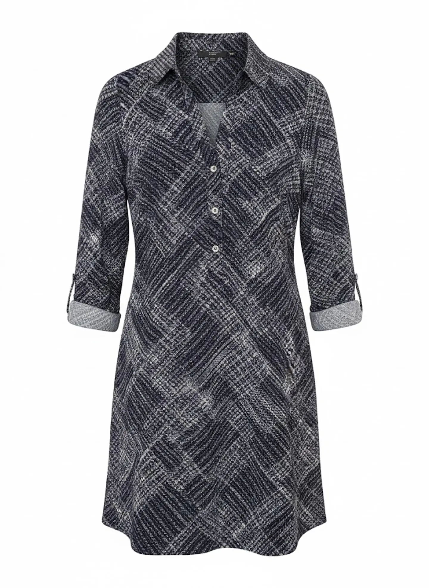 Vestido Corto Mujer The Limited Tipo Camisero Azul Ejecutivo Talla XS 1