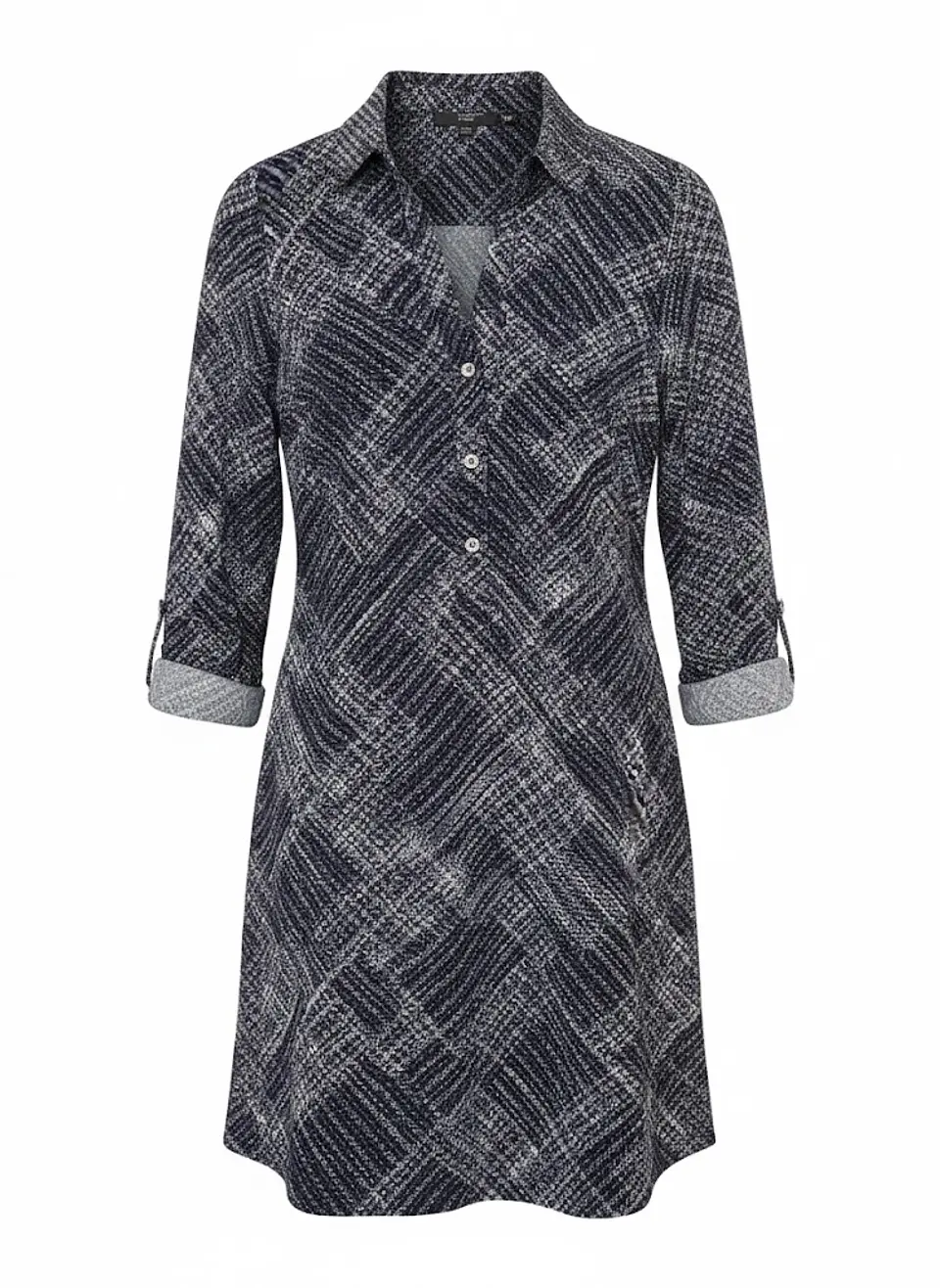 Vestido Corto Mujer The Limited Tipo Camisero Azul Ejecutivo Talla XS 1
