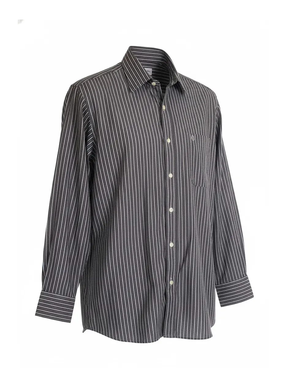 Camisa Hombre Guy Laroche Regular Fit Rayas Negro y Blanco Talla L 1