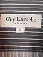 Camisa Hombre Guy Laroche Regular Fit Rayas Negro y Blanco Talla L - Miniatura 6