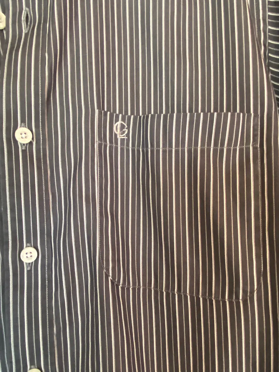 Camisa Hombre Guy Laroche Regular Fit Rayas Negro y Blanco Talla L 7
