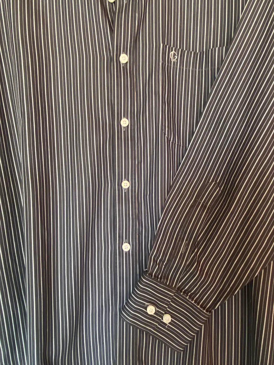 Camisa Hombre Guy Laroche Regular Fit Rayas Negro y Blanco Talla L 9
