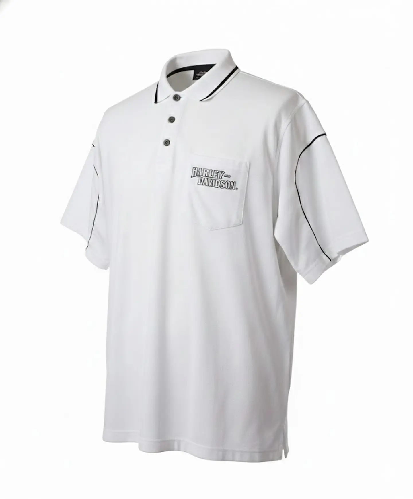 Polera Polo Hombre Harley-Davidson Blanco Urbano Talla XL 1