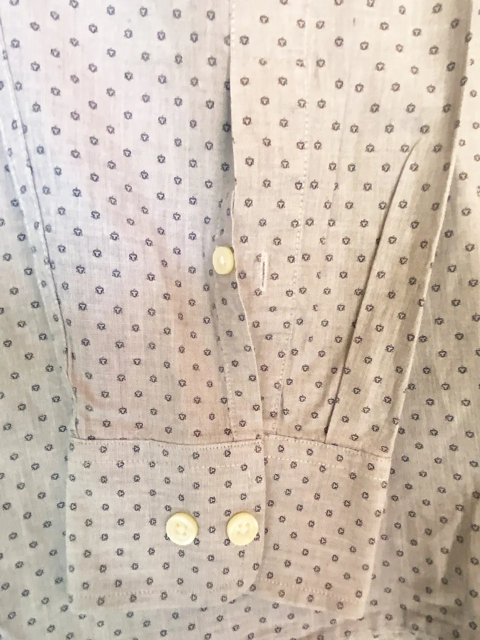 Camisa Casual Hombre Banana Republic Soft Wash Estampada Talla L 10