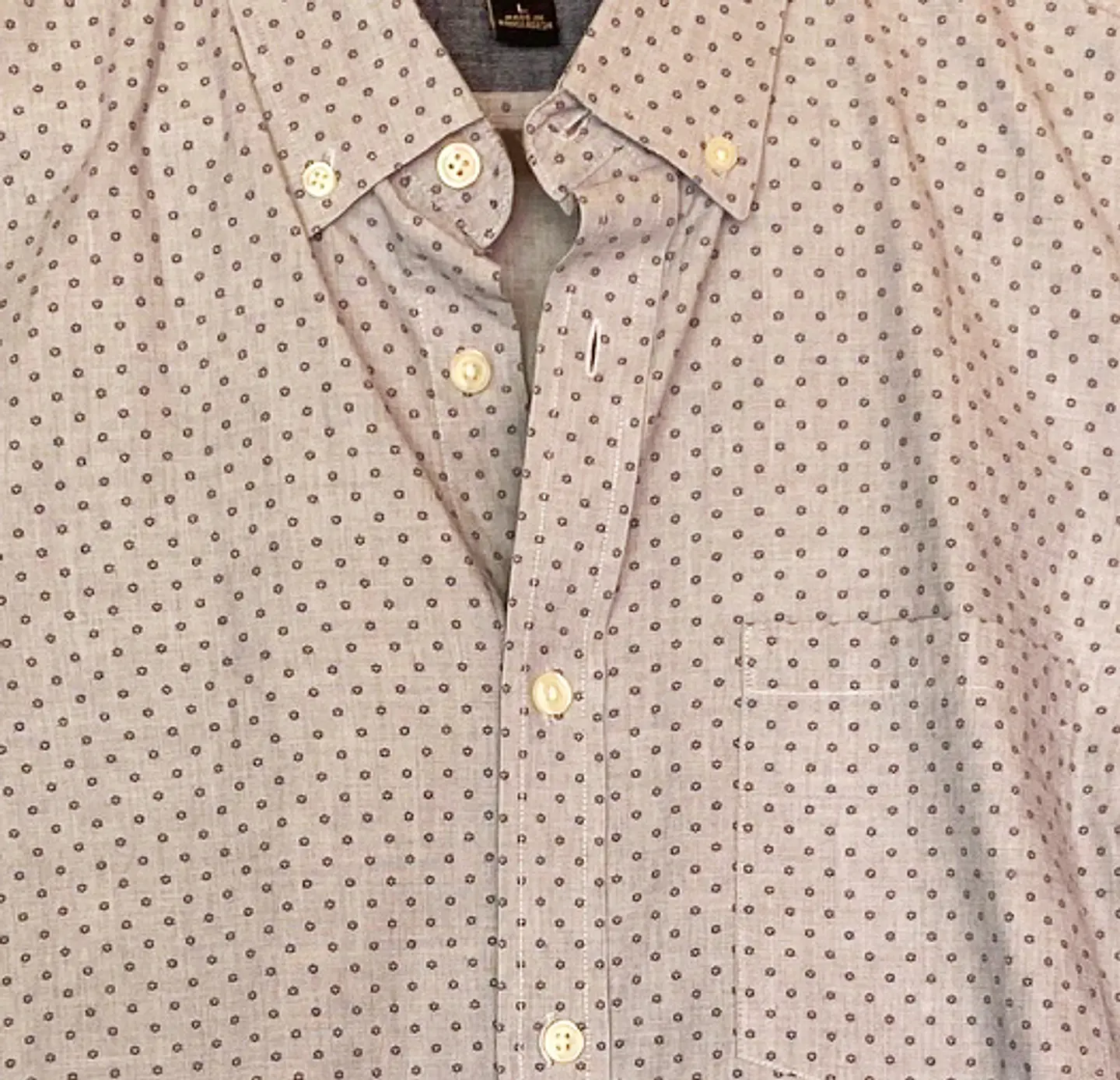 Camisa Casual Hombre Banana Republic Soft Wash Estampada Talla L 7