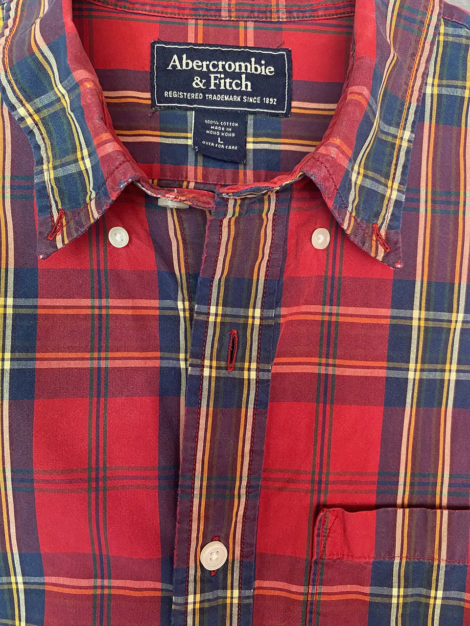 Camisa Casual Hombre Abercrombie & Fitch Muscle Fit Talla L 6
