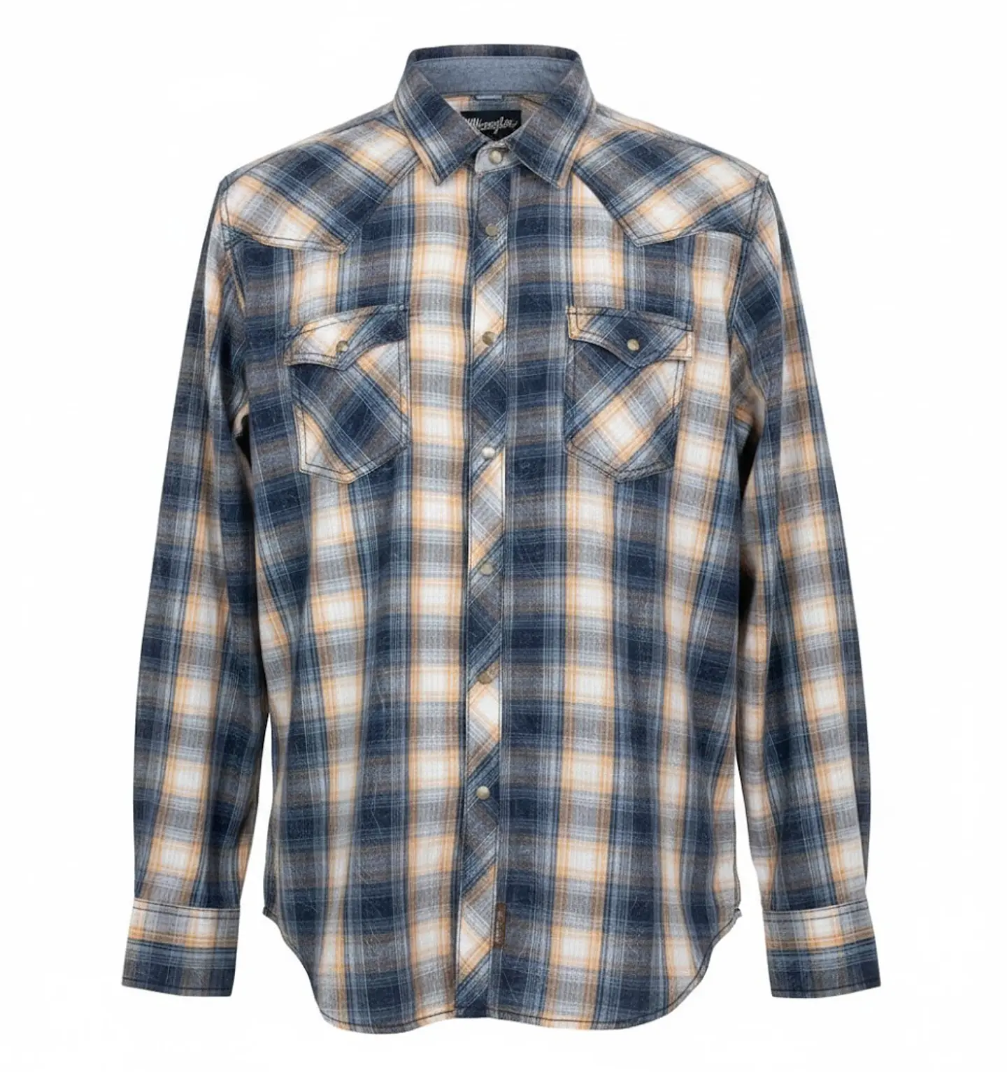 Camisa Vaquera Hombre Wrangler Retro Premium Cuadros Talla XXL 1