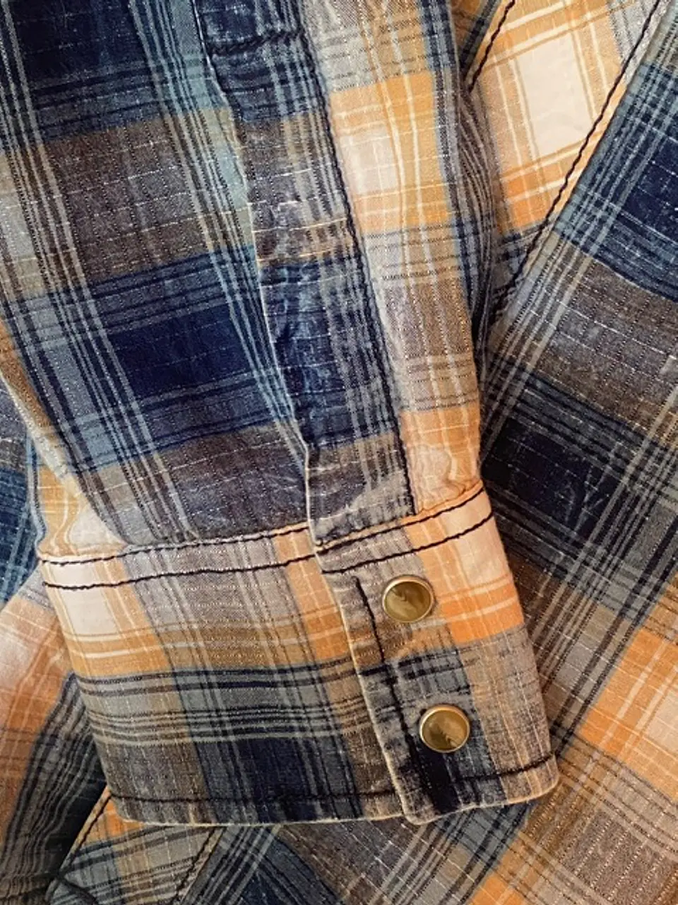Camisa Vaquera Hombre Wrangler Retro Premium Cuadros Talla XXL 10