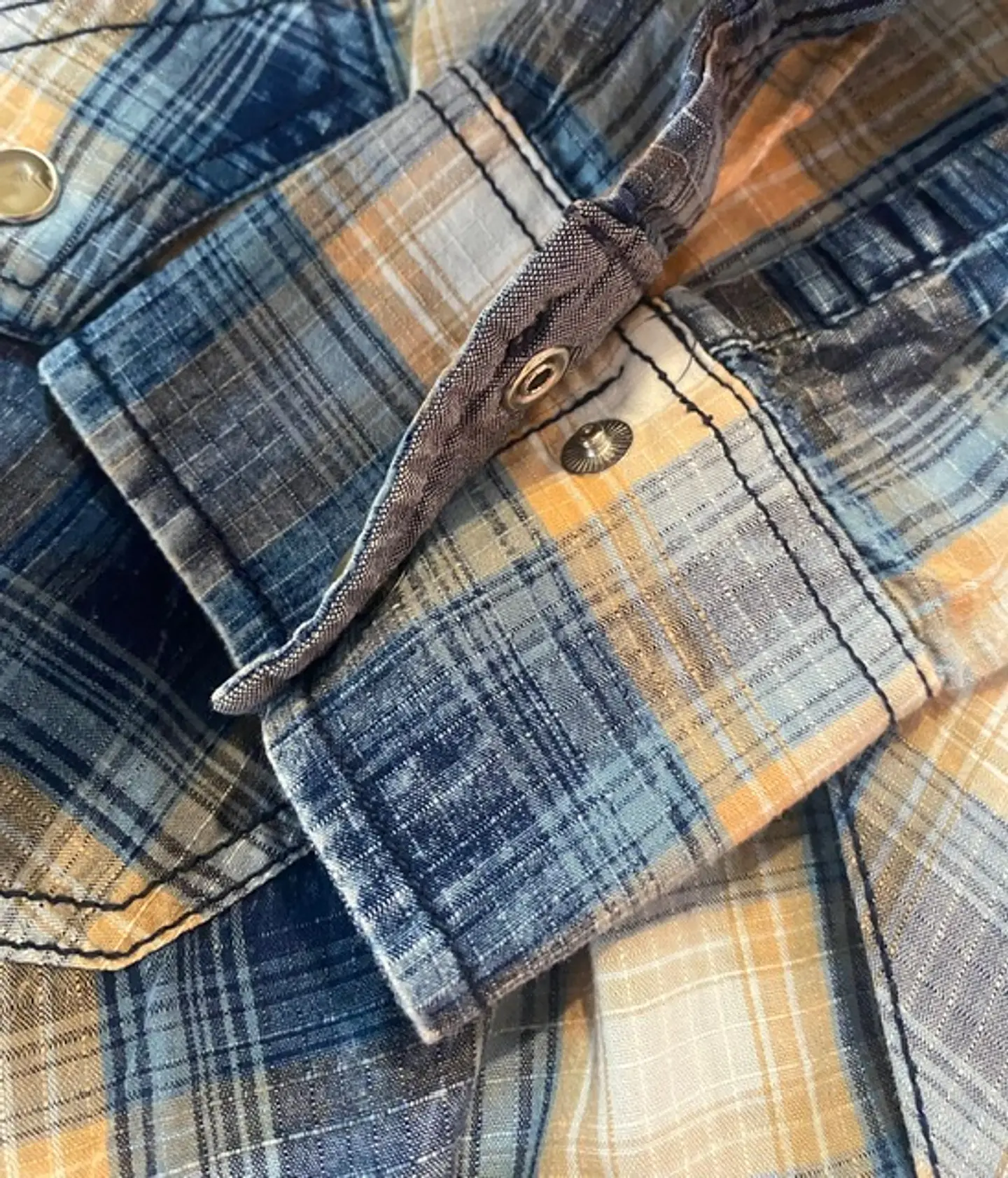 Camisa Vaquera Hombre Wrangler Retro Premium Cuadros Talla XXL 14