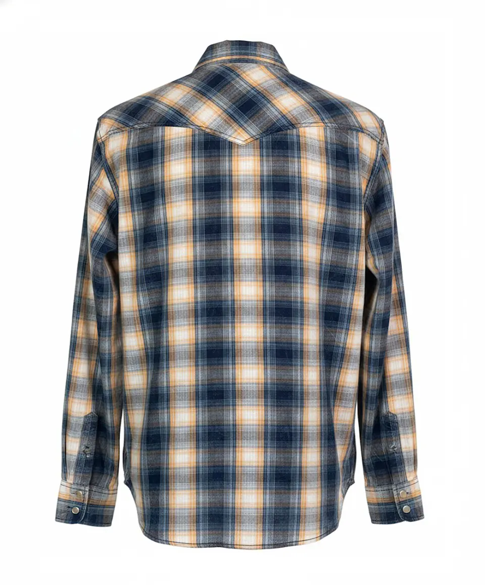 Camisa Vaquera Hombre Wrangler Retro Premium Cuadros Talla XXL 2