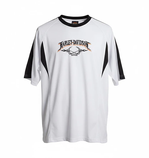Polera Hombre Harley-Davidson Original Bordada Blanca Talla XL
