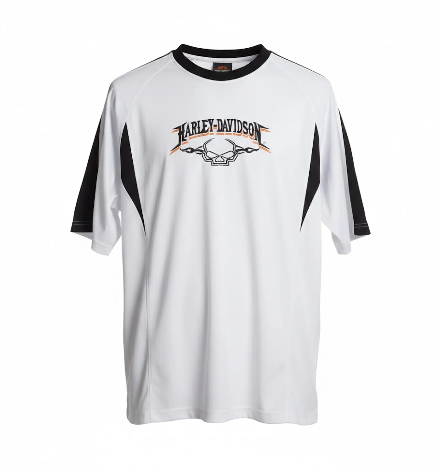 Polera Hombre Harley-Davidson Original Bordada Blanca Talla XL 1