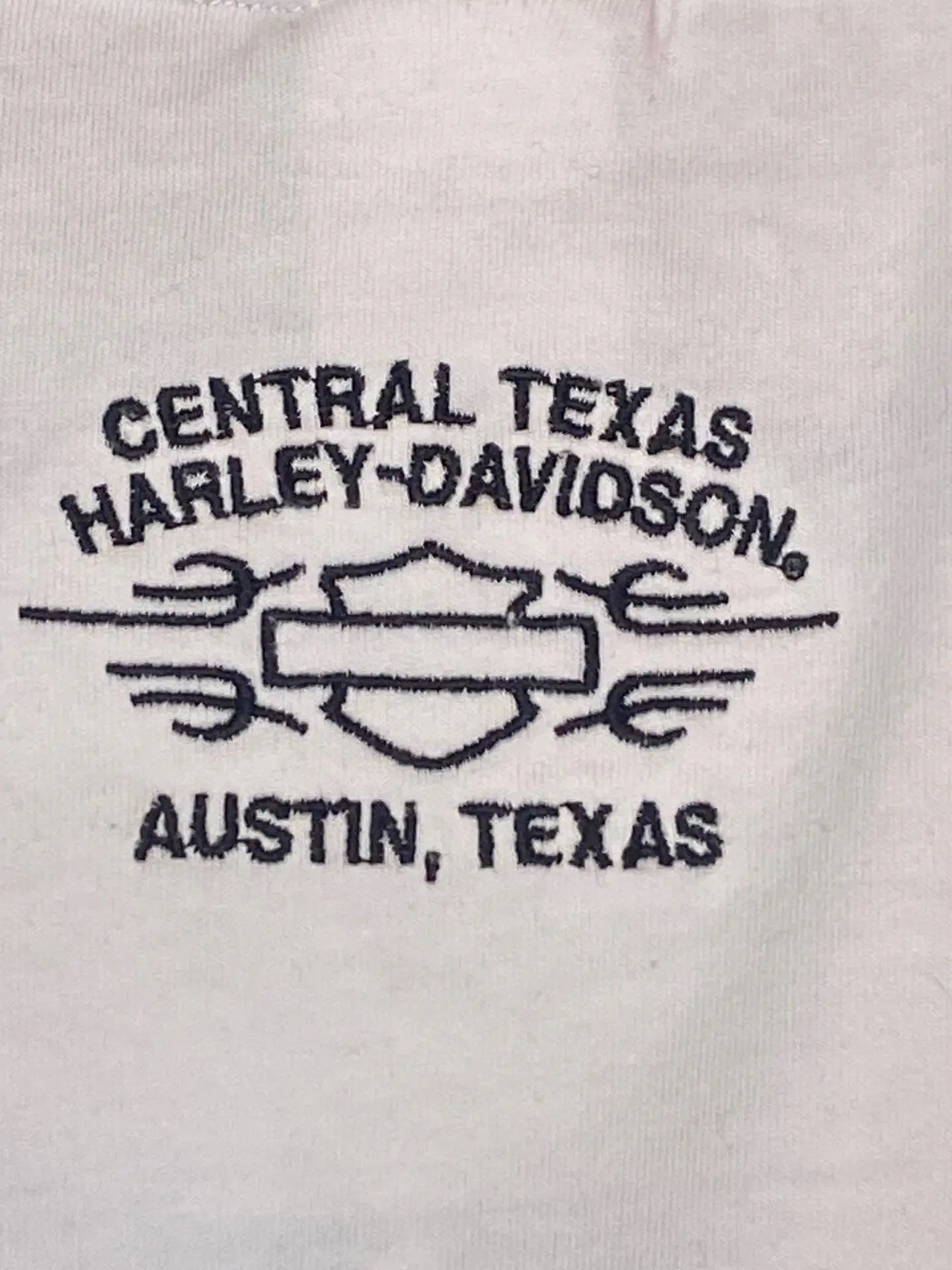 Polera Hombre Harley-Davidson Original Bordada Blanca Talla XL 8