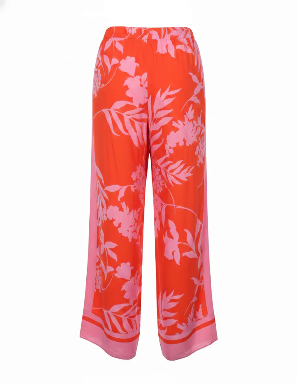 Pantalón Palazzo Mujer Sienna Sky Floreado Fucsia Y Rojo Talla S 2