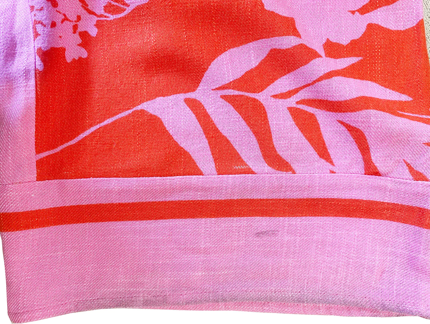 Pantalón Palazzo Mujer Sienna Sky Floreado Fucsia Y Rojo Talla S 12