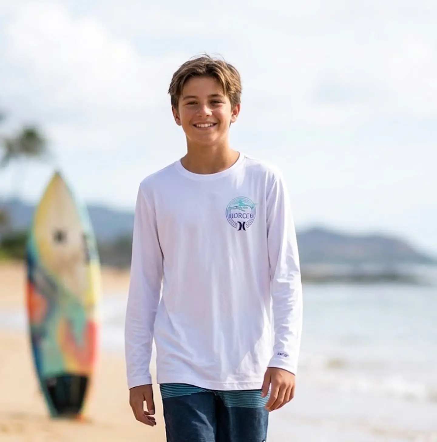Polera Niño Hurley Sunscreen (UPF 50+) Manga Larga Talla XL (14/16) 3