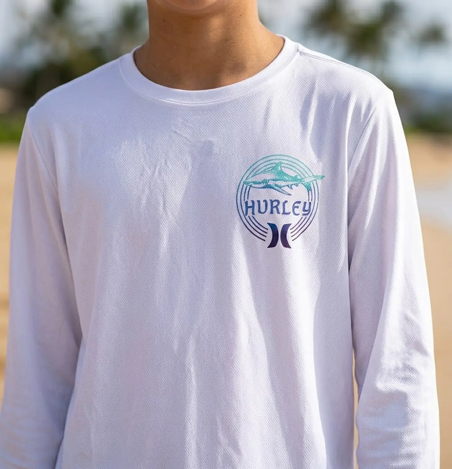 Polera Niño Hurley Sunscreen (UPF 50+) Manga Larga Talla XL (14/16) 4