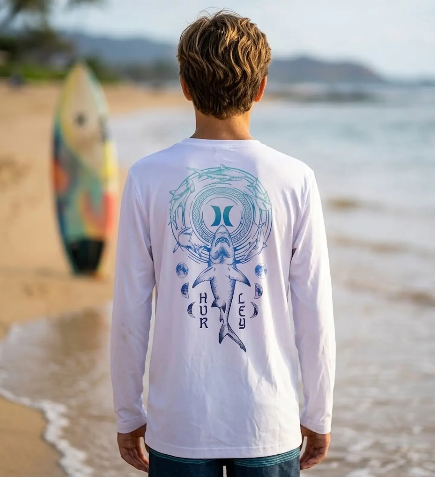 Polera Niño Hurley Sunscreen (UPF 50+) Manga Larga Talla XL (14/16) 5