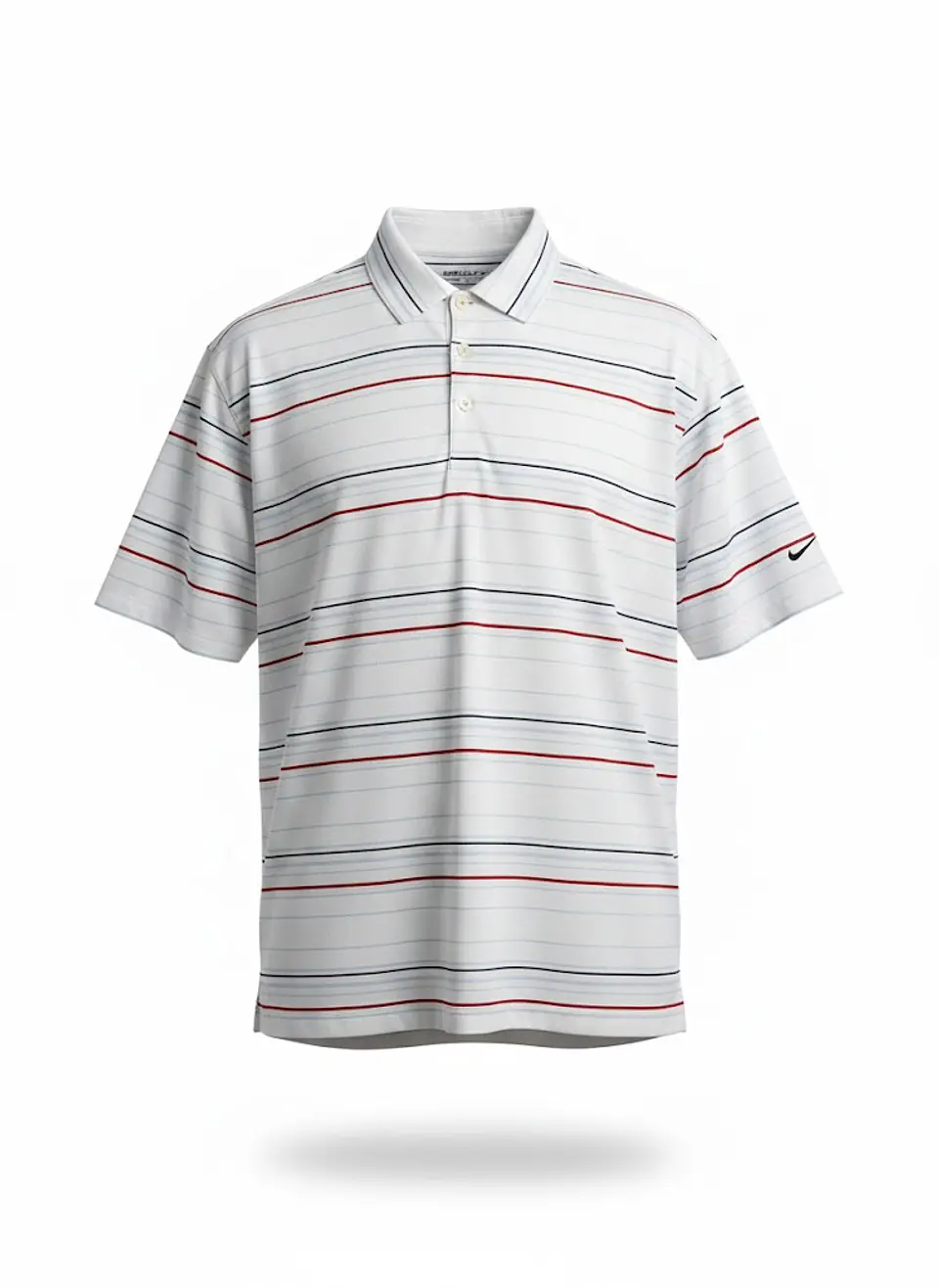 Polera Tipo Polo Hombre Nike Golf Original Rayada Blanca Talla XL 1