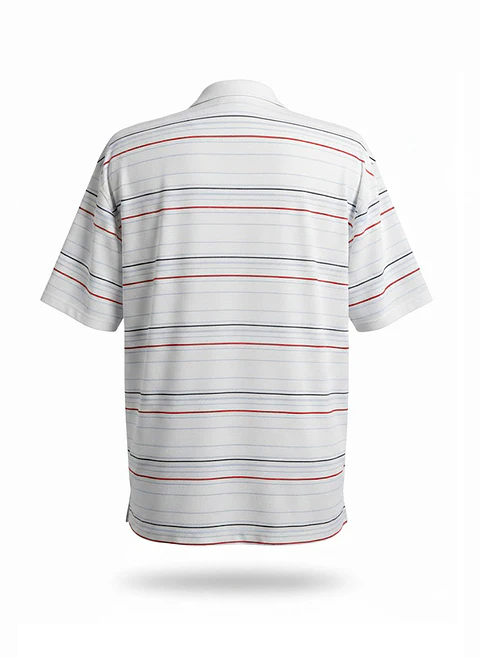 Polera Tipo Polo Hombre Nike Golf Original Rayada Blanca Talla XL