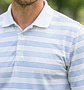 Polera Tipo Polo Hombre Nike Golf Original Rayada Blanca Y Celeste Talla XL - Miniatura 4