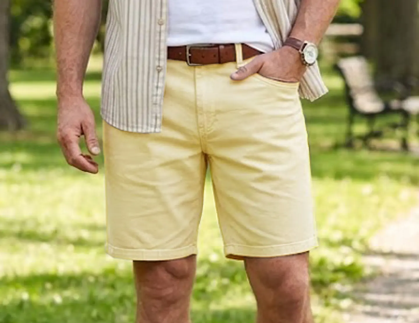 Short Bermuda Hombre Izod Amarillo Suave Talla 34 / 44 talla chile 4