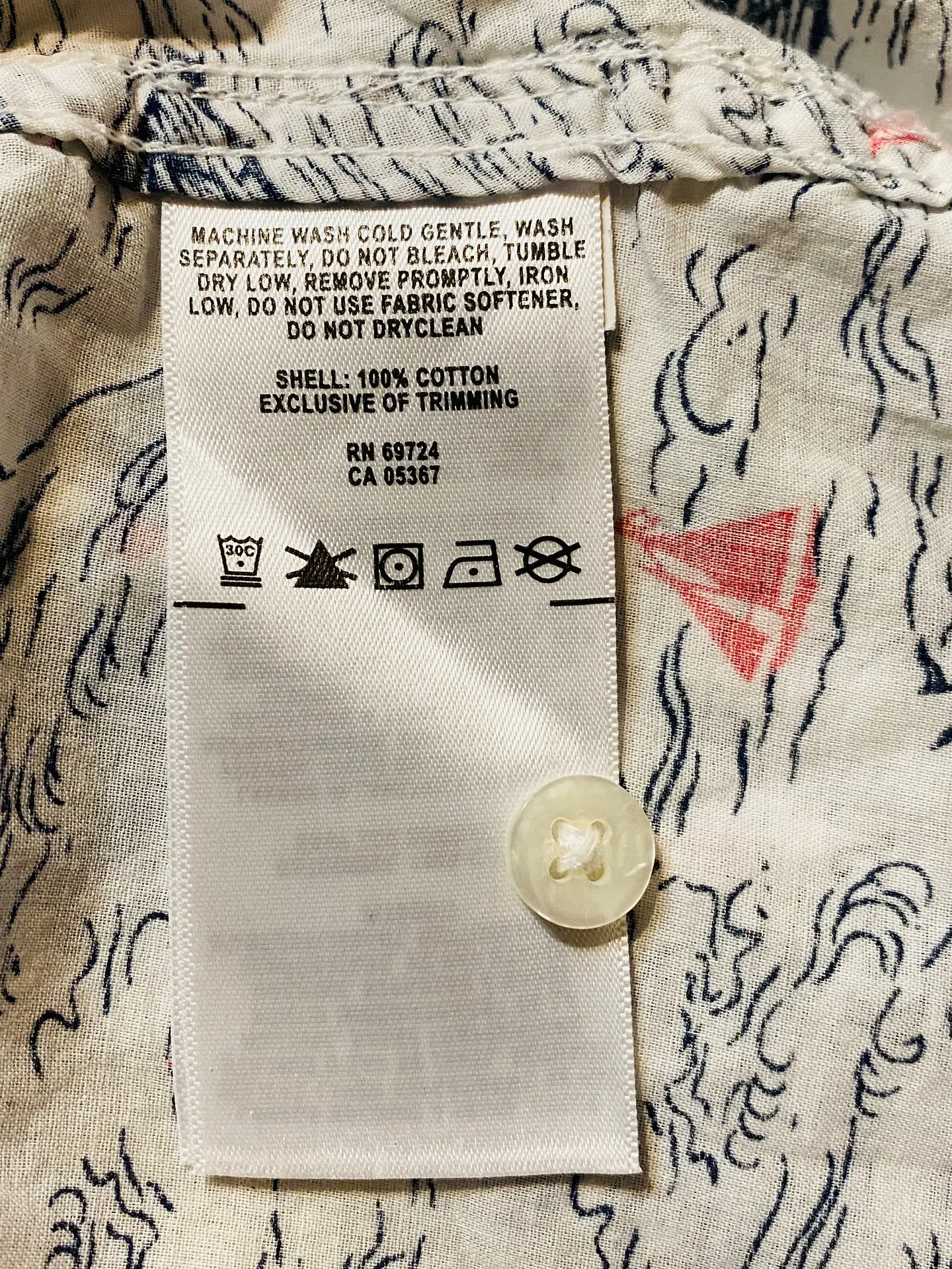 Camisa Mujer Columbia Blanca Estampada Veleros Talla M 13