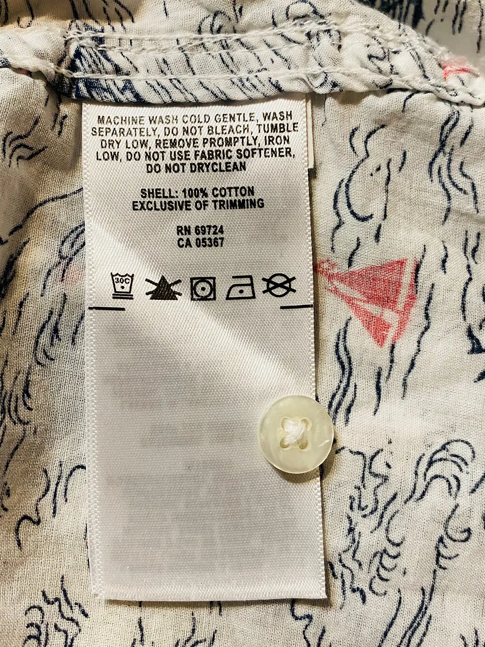Camisa Mujer Columbia Blanca Estampada Veleros Talla M 13