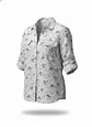 Camisa Mujer Columbia Blanca Estampada Veleros Talla M - Miniatura 3