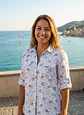 Camisa Mujer Columbia Blanca Estampada Veleros Talla M - Miniatura 4