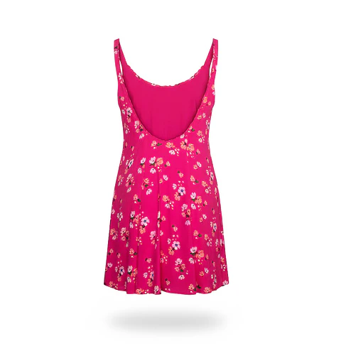Vestido Corto Mujer Hollister Fucsia Floreado Talla S
